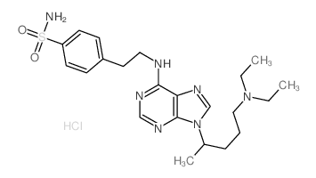 4-[2-[[9-(5-diethylaminopentan-2-yl)purin-6-yl]amino]ethyl]benzenesulfonamide