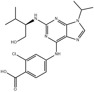 (R)-2-Chloro-4-((2-((1-hydroxy-3-methylbutan-2-yl)amino)-9-isopropyl-9H-purin-6-yl)amino)benzo