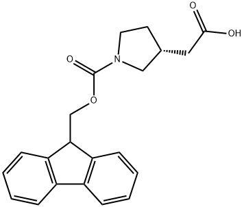 3-Pyrrolidineacetic acid, 1-[(9H-fluoren-9-ylmethoxy)carbonyl]-, (3R)-