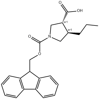 rac-(3R,4R)-1-{[(9H-fluoren-9-yl)methoxy]carbonyl }-4-propylpyrrolidine-3-carboxylic acid