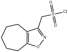 4H,5H,6H,7H,8H-cyclohepta[d][1,2]oxazol-3-ylmethanesulfonyl chloride