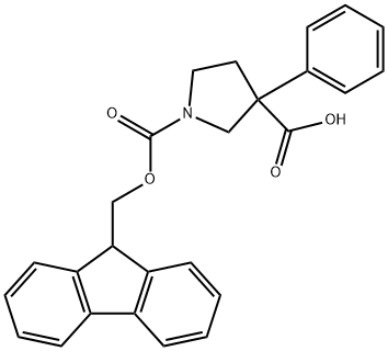 1,3-Pyrrolidinedicarboxylic acid, 3-phenyl-, 1-(9H-fluoren-9-ylmethyl) ester