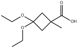 3,3-diethoxy-1-methylcyclobutane-1-carboxylic acid