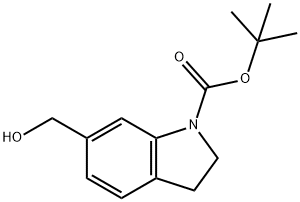 1H-Indole-1-carboxylic acid, 2,3-dihydro-6-(hydroxymethyl)-, 1,1-dimethylethyl ester