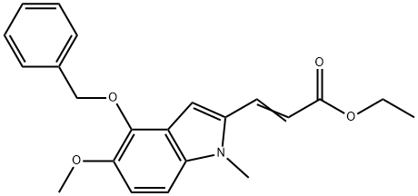 ethyl (E)-3-(4-(benzyloxy)-5-methoxy-1-methyl-1H-indol-2-yl)acrylate