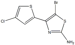 5-溴-4-(4-氯噻吩-2-基)噻唑-2-胺