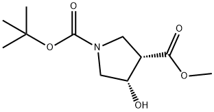 1,3-Pyrrolidinedicarboxylic acid, 4-hydroxy-, 1-(1,1-dimethylethyl) 3-methyl ester, (3S,4S)-