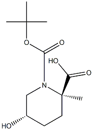 1,2-Piperidinedicarboxylic acid, 5-hydroxy-, 1-(1,1-dimethylethyl) 2-methyl ester, (2R,5S)- (ACI)