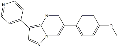 3-(吡啶-4-基)-6-(4-甲氧基苯基)-吡唑并(1,5-A)嘧啶