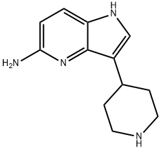 1H-Pyrrolo[3,2-b]pyridin-5-amine, 3-(4-piperidinyl)-