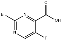 4-Pyrimidinecarboxylic acid, 2-bromo-5-fluoro-