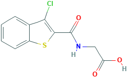 2-[(3-氯-1-苯并噻吩-2-基)甲酰胺]乙酸