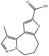 5H-Pyrazolo[1,5-a]thieno[3,2-c]azepine-9-carboxylic acid, 6,7-dihydro-1-methyl-