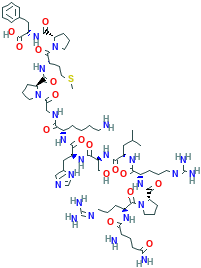 L-Phenylalanine, L-glutaminyl-L-arginyl-L-prolyl-L-arginyl-L-leucyl-L-seryl-L-histidyl-L-lysylglycyl-L-prolyl-L-methionyl-L-prolyl-
