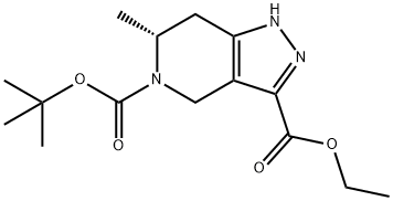 5H-Pyrazolo[4,3-c]pyridine-3,5-dicarboxylic acid, 1,4,6,7-tetrahydro-6-methyl-, 5-(1,1-dimethylethyl) 3-ethyl ester, (6R)-
