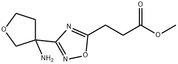 methyl 3-[3-(3-aminooxolan-3-yl)-1,2,4-oxadiazol-5-yl]pro panoate