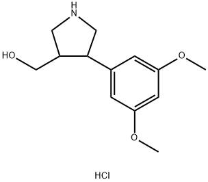 [4-(3,5-Dimethoxyphenyl)pyrrolidin-3-yl]methanol hydrochloride