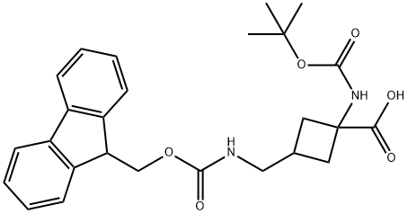 1-{[(tert-butoxy)carbonyl]amino}-3-[({[(9H-fluoren-9-yl)methoxy]carbonyl}amino)methyl]cyclobutane-1-carboxylic acid