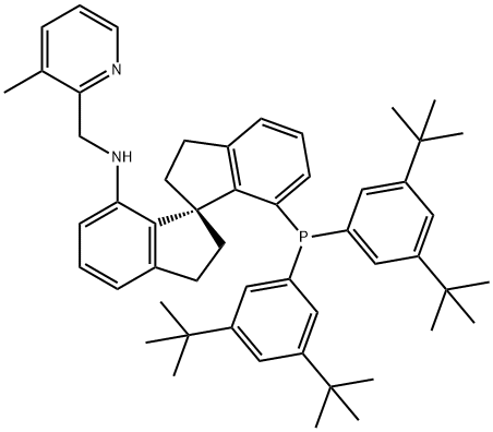 (S)-7-双(3,5-二叔丁基苯基)膦基7''-[(3-甲基吡啶-2-基甲基)氨基]-2,2'',3,3 ''-四氢-1,1''-螺双茚满