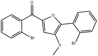 2-邻溴苯基-5-邻溴苯甲酰基-3-甲硫基呋喃