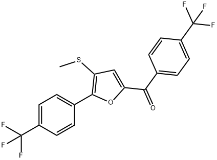 2-对三氟甲基苯基-5-对三氟甲基苯甲酰基-3-甲硫基呋喃