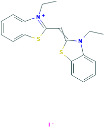 2-(2,3-Dihydro-3-ethylbenzothiazole-2-ylidenemethyl)-3-ethylbenzothiazole-3-ium·iodide