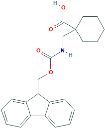 Fmoc-1-aminomethyl-cyclohexane carboxylic acid