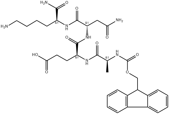 L-Lysinamide, N-[(9H-fluoren-9-ylmethoxy)carbonyl]-L-alanyl-L-α-glutamyl-L-asparaginyl- (9CI)
