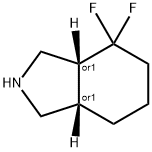 1H-Isoindole, 4,4-difluorooctahydro-, (3aR,7aS)-rel-