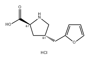rel-(2S,4S)-4-(Furan-2-ylmethyl)pyrrolidine-2-carboxylic acid hydrochloride