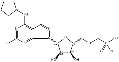 1H-Pyrazolo[3,4-d]pyrimidin-4-amine, 6-chloro-N-cyclopentyl-1-[5-O-(phosphonomethyl)-β-D-ribofuranosyl]-