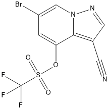 6-溴-3-氰基吡唑并[1,5-A]吡啶-4-基三氟甲磺酸酯