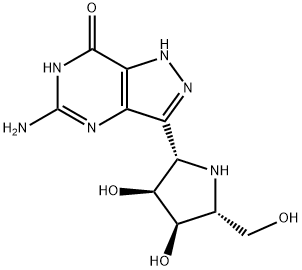7H-Pyrazolo4,3-dpyrimidin-7-one, 5-amino-3-(2S,3S,4R,5R)-3,4-dihydroxy-5-(hydroxymethyl)-2-pyrrolidinyl-1,4-dihydro-