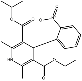 3,5-Pyridinedicarboxylic acid, 1,4-dihydro-2,6-dimethyl-4-(2-nitrophenyl)-, 3-ethyl 5-(1-methylethyl) ester
