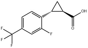 2-(2-fluoro-4-(trifluoromethyl)phenyl)cyclopropane-1-carboxylic acid
