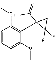 1-(2,6-dimethoxyphenyl)-2,2-difluorocyclopropane-1-carboxylic acid