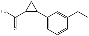 2-(3-ethylphenyl)cyclopropane-1-carboxylic acid