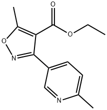 4-Isoxazolecarboxylic acid, 5-methyl-3-(6-methyl-3-pyridinyl)-, ethyl ester