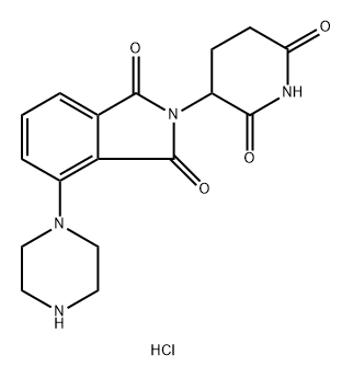 2-(2,6-dioxo-3-piperidinyl)-4-(1-piperazinyl)-1H-Isoindole-1,3(2H)-dione
