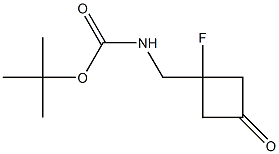tert-butyl N-[(1-fluoro-3-oxocyclobutyl)methyl]carbamate