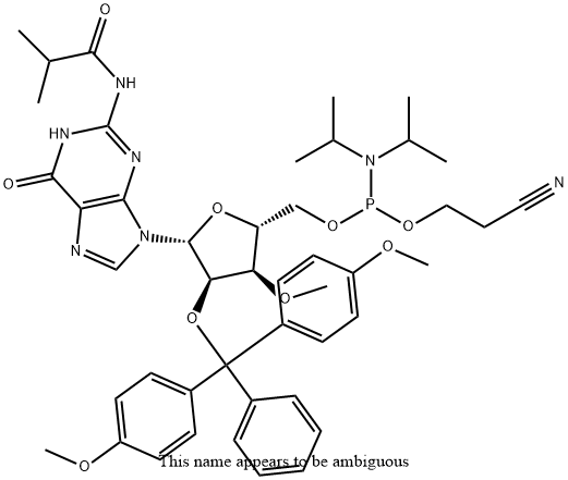 Guanosine, 2'-O-[bis(4-methoxyphenyl)phenylmethyl]-3'-O-methyl-N-(2-methyl-1-oxopropyl)-, 5'-[2-cyanoethyl N,N-bis(1-methylethyl)phosphoramidite]
