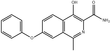 3-Isoquinolinecarboxamide, 4-hydroxy-1-methyl-7-phenoxy-
