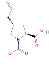 (2S,4R)-4-烯丙基-1-(叔丁氧基羰基)吡咯烷-2-羧酸