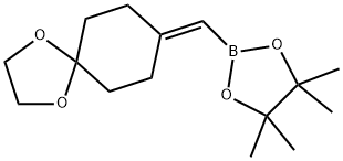 2-((1,4-dioxaspiro[4.5]decan-8-ylidene)methyl)-4,4,5,5-tetramethyl-1,3,2-dioxaborolane