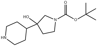 tert-butyl 3-hydroxy-3-(piperidin-4-yl)pyrrolidine-1-carboxylate