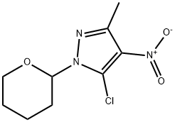 1H-Pyrazole, 5-chloro-3-methyl-4-nitro-1-(tetrahydro-2H-pyran-2-yl)-