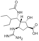 3(R)-[1(S)-Acetamido-2-ethylbutyl]-4(R)-guanidino-2(S)-hydroxycyclopentane-1(S)-carboxylic acid