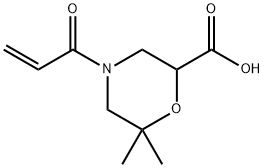 6,6-dimethyl-4-(prop-2-enoyl)morpholine-2-carbox ylic acid