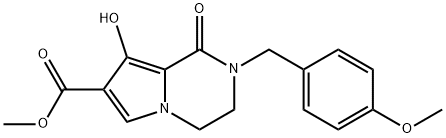 methyl 8-hydroxy-2-[(4-methoxyphenyl)methyl]-1-oxo-3,4-dihydropyrrolo[1,2-a]pyrazine-7-carboxylate