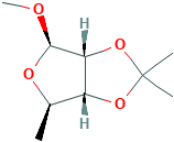 methyl5-deoxy-2,3-O-isopropylidene-beta-D-ribofuranoside